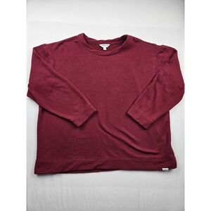Orvis Classic Collection Women's XL Burgundy Crewneck Sweatshirt Pullover